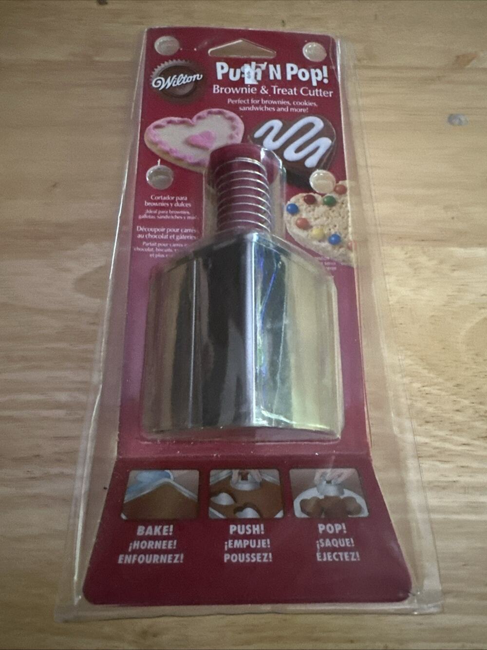Wilton Push n Pop brownie and treat cutter